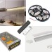 LED Strip Complete Kitchen Kit - Includes LED Strip Tape, LED Profile, Driver + Optional Remote Dimmer or Wall Plate Dimming Switch, 5m Cable SMD3528 24V - Single Colour IP65