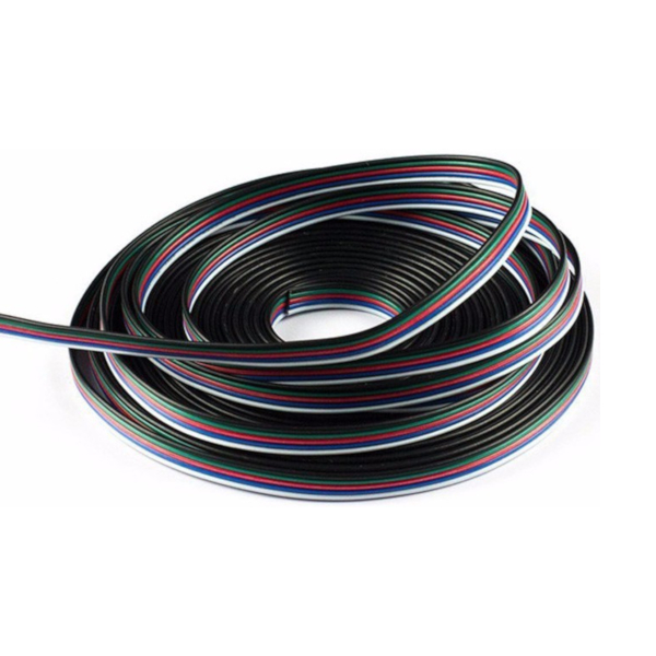 5-Core Cable for RGBW LED Strip Flexible Colour Changing LED Tape - Price Per Metre