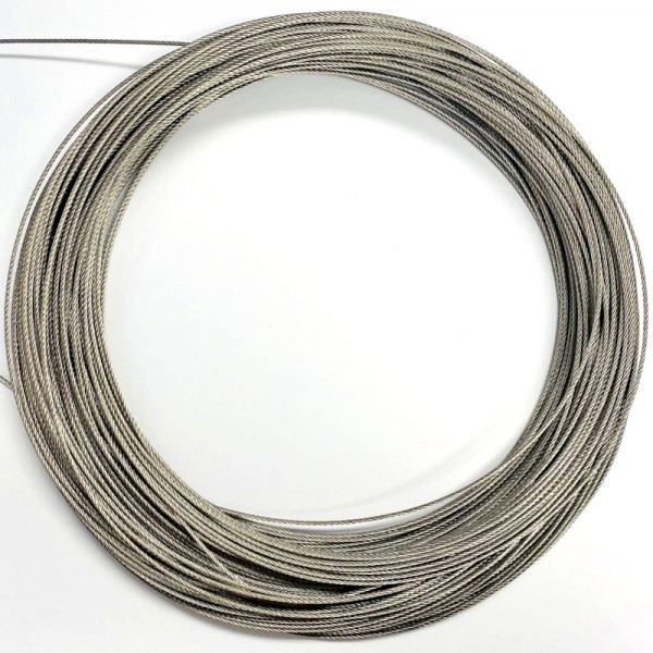 Steel Suspension Cable for Suspended Lights - Price Per Metre - Supplied as a Roll