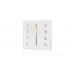 T24 RGBW LED Dimmer Switch Controller Wall Plate LED 4 zone12/24V - Battery Operated Remote Controller - up to 30m range 4 Zone