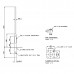 3m Lamp Post  - Steel Galvanised Street Lamp Post Root Mounted 3 Metre (3m Above Ground)  (3m Above Ground)
