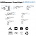 3m Lamp Post Lighting Column 30W Premium LED Street Light Kit c/w Fuse Cutout and M8 Key (3m Above Ground)