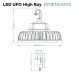 LED High Bay Light 240W Low Bay - Warehouse Industrial UFO Fitting - 400W Metal Halide Replacement
