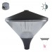 LED Post Top Lantern - 360 Degree 50W c/w Photocell NEMA Dusk til Dawn Sensor Replaces 70W SON/ 76mm entry
