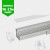 LED Profile - 45˚CORNER / Aluminium Profile for LED Strip series - 1m/2m/2.5m length c/w LED Strip Diffuser