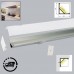 45° Corner Wide LED Profile for 15mm Phillips Hue Generation 1 LED Strip - Aluminium LED Channel c/w Square Clip-in Frosted Diffuser + End Caps + Mounting Clips