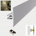 LED Profile Wall Mount Up & Down for LED Strip- Wall Mount Aluminium LED Channel c/w  Diffuser + End Caps 