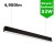 Suspended Linear LED Direct Indirect Light 1200mm/4ft - RAL Black (4,900lm) 52W