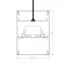 Suspended Linear LED Light Up/Down Light 1200mm/4ft - Silver Anodised Aluminum (3,000lm) 32W