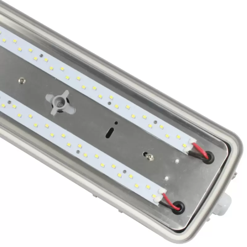 4ft Twin Non Corrosive Luminaire Fitting c/w High Output LED Lamps 