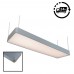 Suspended Linear LED Light 1200mm/4ft - Silver Anodised Aluminum (4,500lm) 51W